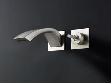 ARCHÈ - 2 hole wall-mounted washbasin mixer by Rubinetterie Treemme - view 2